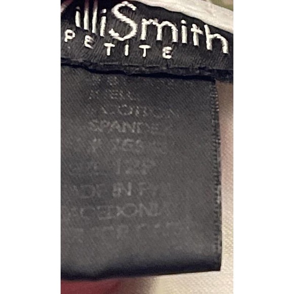 Willi Smith Floral Front Zip Cropped Stretch Pants-Size 12P - Picture 6 of 7